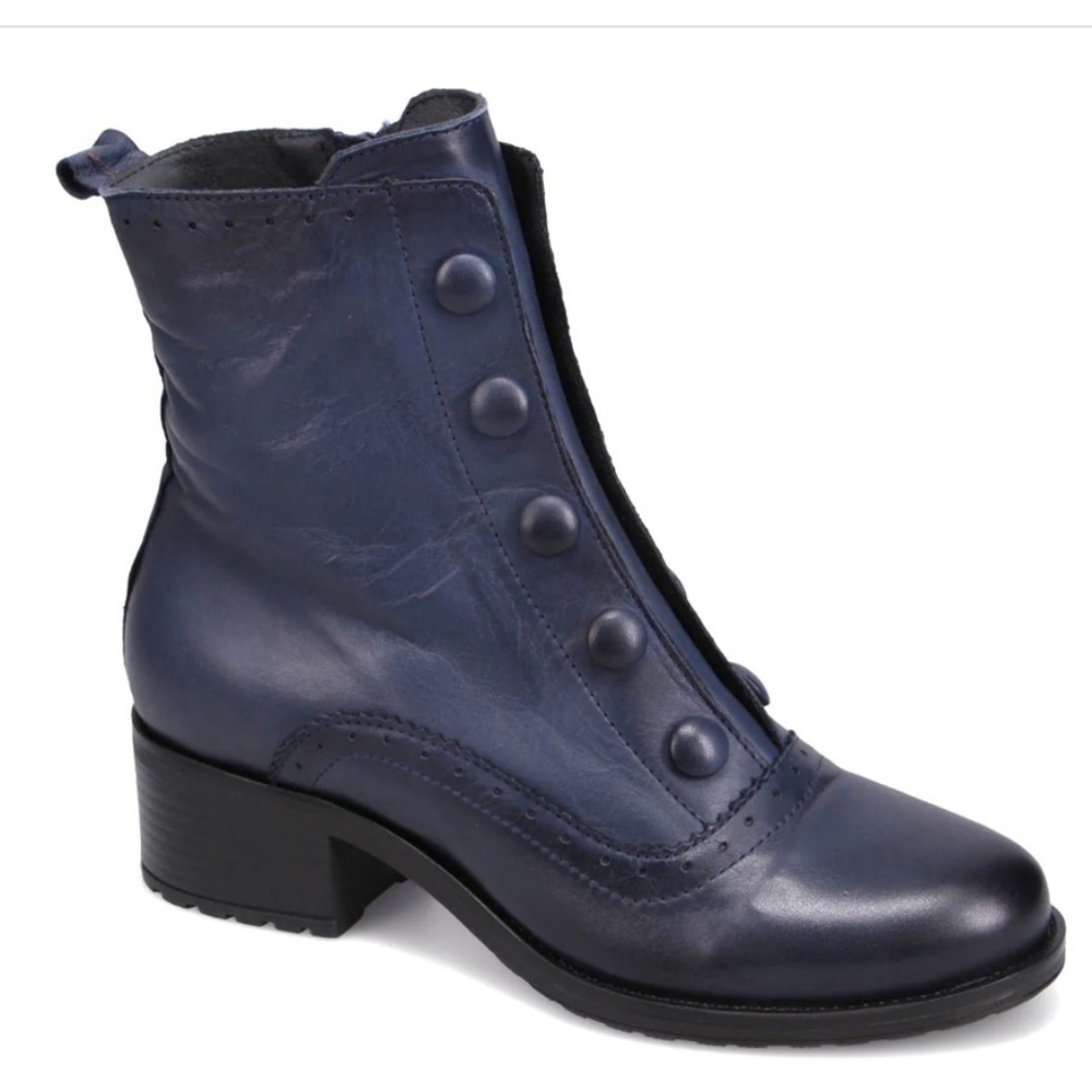 Miz Mooz "Jozie" In Colour "Denim Ankle Booties